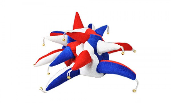 Red, White and Blue Jester Hat